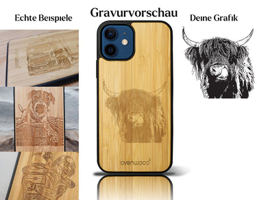 INDIVIDUELL iPhone 12 Bambus-Kunststoff